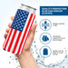 USA Flag Slim Can Cooler Sleeves ,Skinny 12 oz 4mm Neoprene - QualityPerfection
