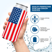 Slim Can Cooler Sleeves, Neoprene Premium 4mm Pattern Skinny Can Coolers - 1 Unit - Include Shipping - QualityPerfection