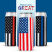 Slim Can Cooler Police Black Flag, Blue Line ,12oz Skinny Neoprene - 4mm Thickness - QualityPerfection