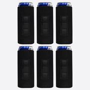 Magnetic Slim Can Cooler Sleeve 12 oz, Skinny Neoprene 6 Unit - QualityPerfection