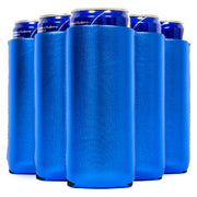 Slim Metallic Blank Neoprene Can Cooler Slim Skinny Coolie - QualityPerfection