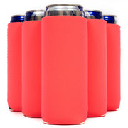 Slim Can Cooler Sleeves, Premium 4mm Skinny Can Coolers Neoprene 1, 6 and 12 Pack - QualityPerfection