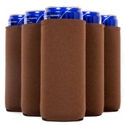 Slim Can Cooler Sleeves, Premium 4mm Skinny Can Coolers Neoprene 1, 6 and 12 Pack - QualityPerfection