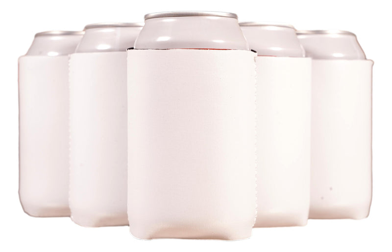 Neoprene Can Cooler Sleeves, Regular Size 12 oz Metallic Blank - QualityPerfection