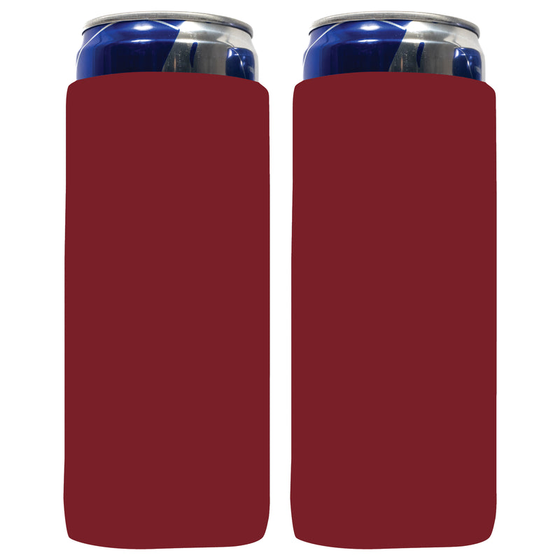 Slim Can Cooler Sleeves, Premium 4mm Skinny Can Coolers Neoprene 1, 6 and 12 Pack - QualityPerfection