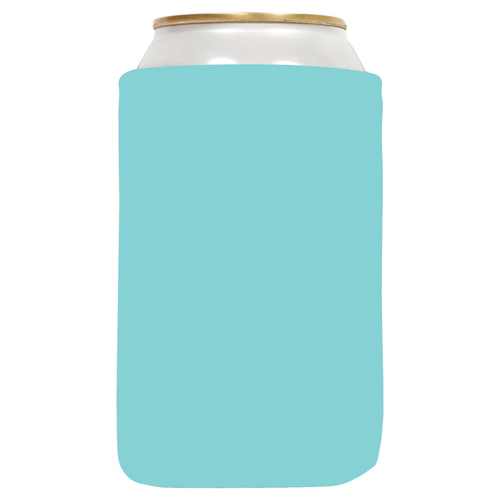 QualityPerfection Neoprene Soda Cooler Sleeve for Slim 12 oz. Soda/Beer Can, Collapsible Cooler Sleeves That Keep Drink Cold, (6 Pack) Light Blue