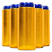 Slim Metallic Blank Neoprene Can Cooler Slim Skinny Coolie - QualityPerfection