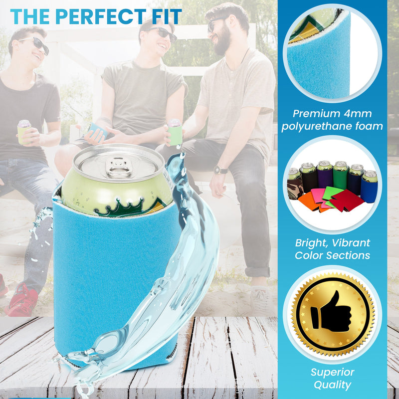 Defect Can Cooler Sleeves Foam 12 oz 4mm, Big Saving, Great for Tryouts Before Doing The Printing - QualityPerfection