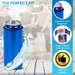 Slim Metallic Royal Blue Blank Neoprene Can Cooler Slim Skinny Coolie - QualityPerfection