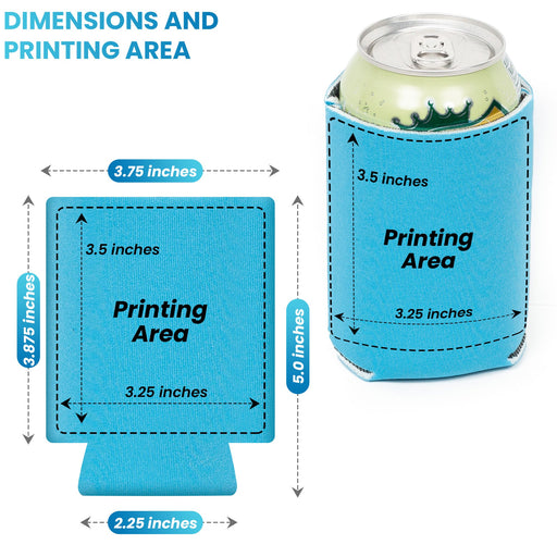 Defect Can Cooler Sleeves Foam 12 oz 4mm, Big Saving, Great for Tryouts Before Doing The Printing - QualityPerfection