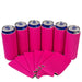 Slim Hot Pink Blank Neoprene Can Cooler Slim Skinny Coolie 12 oz - QualityPerfection