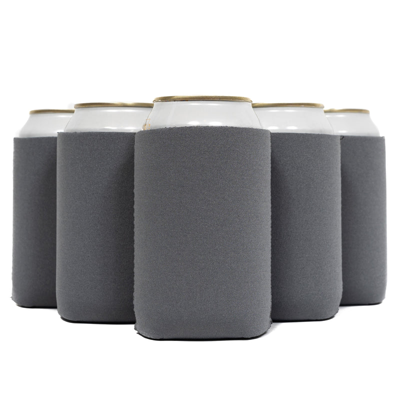 Neoprene Can Cooler Sleeve - Premium 4mm Bulk Regular size, 6 Pack - QualityPerfection