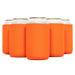 Orange Blank Neoprene Can Cooler Sleeve, 12oz Regular Size 4mm Thickness - QualityPerfection