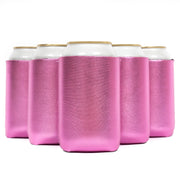Neoprene Can Cooler Sleeves, Regular Size 12 oz Metallic Blank - QualityPerfection