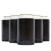 Neoprene Can Cooler Sleeves, Regular Size 12 oz Metallic Blank - QualityPerfection