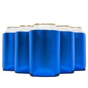 Neoprene Can Cooler Sleeves, Regular Size 12 oz Metallic Blank - QualityPerfection