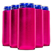 Slim Metallic Blank Neoprene Can Cooler Slim Skinny Coolie - QualityPerfection