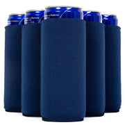 Slim Can Cooler Sleeves, Premium 4mm Skinny Can Coolers Neoprene 1, 6 and 12 Pack - QualityPerfection