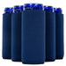 Slim Navy Blue Blank Neoprene Can Cooler Slim Skinny Coolie 12 oz - QualityPerfection