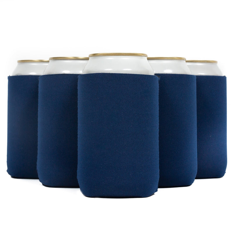 Neoprene Can Cooler Sleeve - Premium 4mm Bulk Regular size, 6 Pack - QualityPerfection