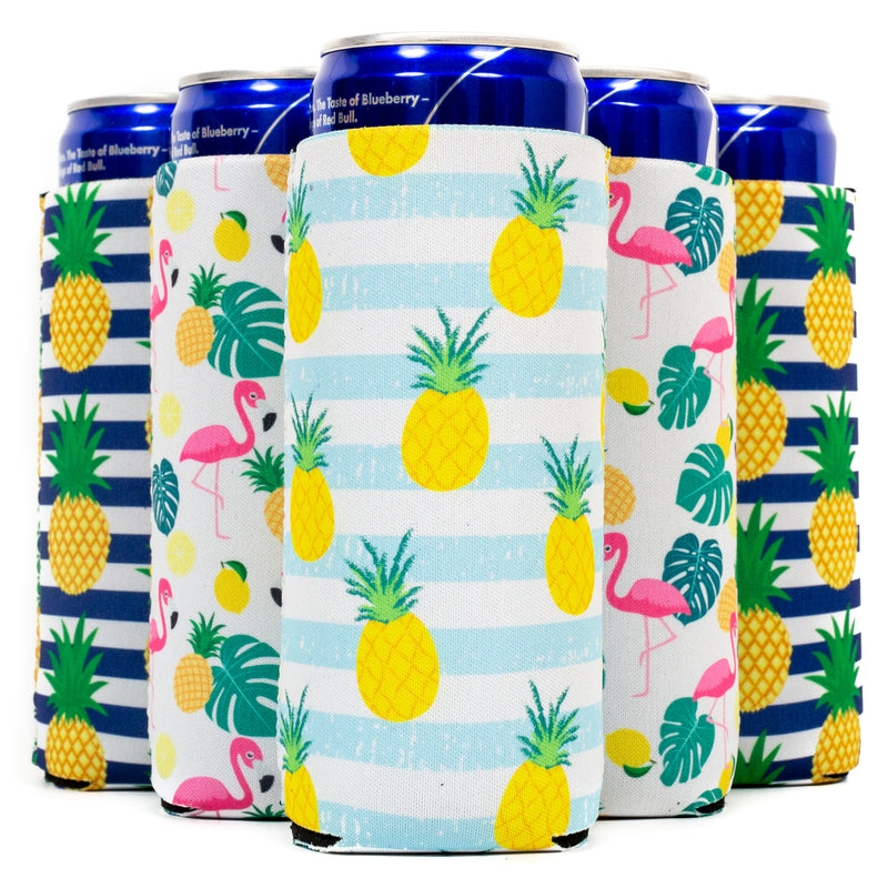 Slim Can Cooler Sleeves, Neoprene 4mm Pattern - 1 Unit