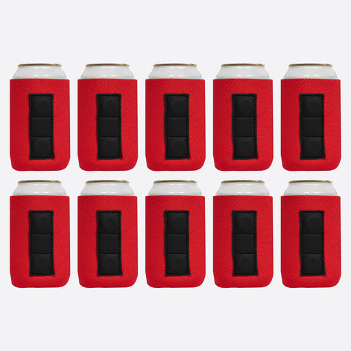 Magnetic Neoprene Can Cooler Sleeve 12 oz Regular Size 4mm Thick 10 Units - QualityPerfection