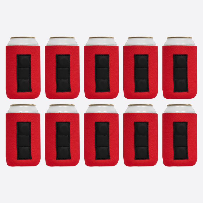 Magnetic Neoprene Can Cooler Sleeve 12 oz Regular Size 4mm Thick 10 Units - QualityPerfection