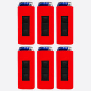 Magnetic Slim Can Cooler Sleeve 12 oz, Skinny Neoprene 6 Unit - QualityPerfection