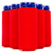 Slim Red Blank Neoprene Can Cooler Slim Skinny Coolie 12 oz - QualityPerfection