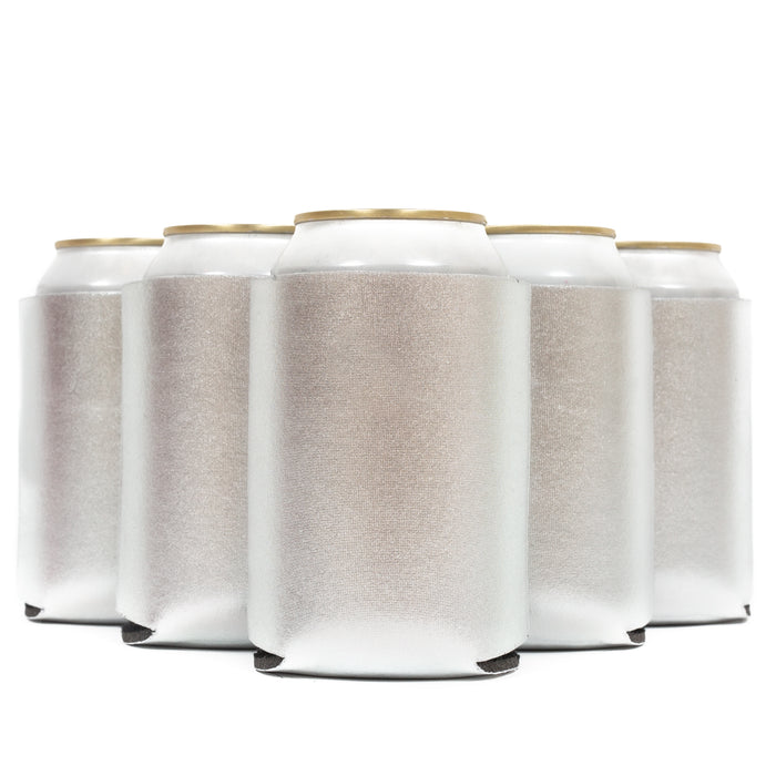 Foam Can Cooler Sleeves Metallic Blank 12 oz - QualityPerfection