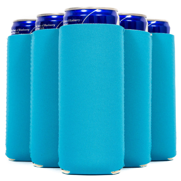 Slim Can Cooler Sleeves, Premium 4mm Skinny Can Coolers Neoprene 24 Pack - QualityPerfection